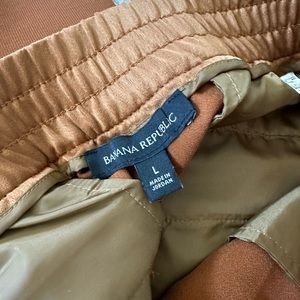Banana Republic gold satin pants size Large